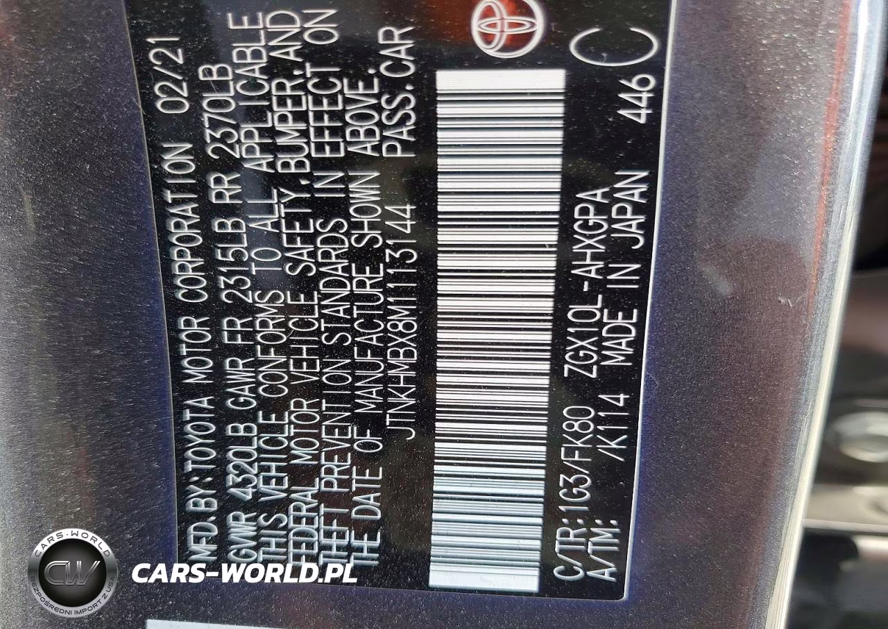 2021 Toyota C-Hr Xle VIN:JTNKHMBX8M1113144 - 12