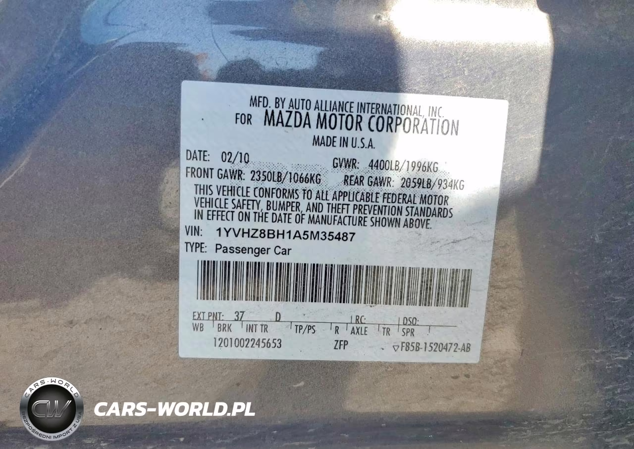 2010 Mazda 6 I VIN:1YVHZ8BH1A5M35487 - 12