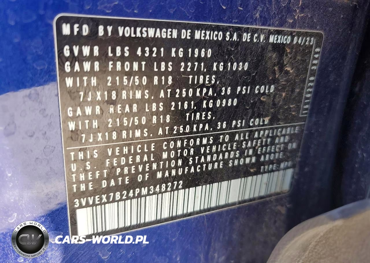 2023 Volkswagen Taos Se VIN:3VVEX7B24PM348272 - 13