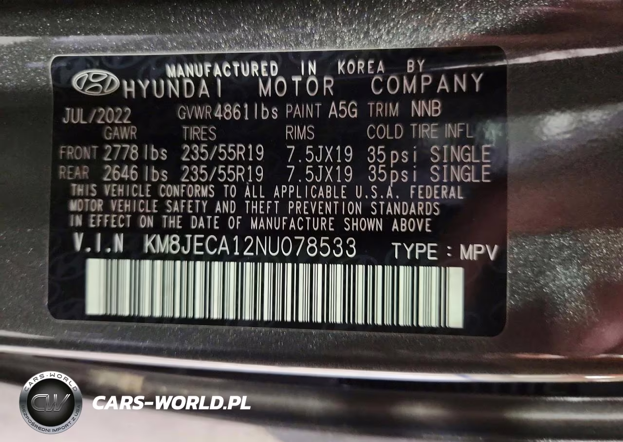 2022 Hyundai Tucson Limited VIN:KM8JECA12NU078533 - 14