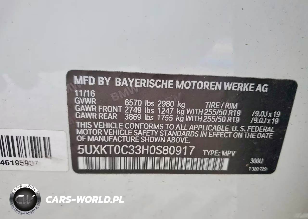2017 BMW X5 Xdr40E VIN:5UXKT0C33H0S80917 - 13