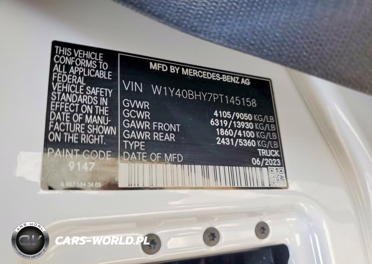 2023 Mercedes-Benz Sprinter 2500 VIN:W1Y40BHY7PT145158 - 14