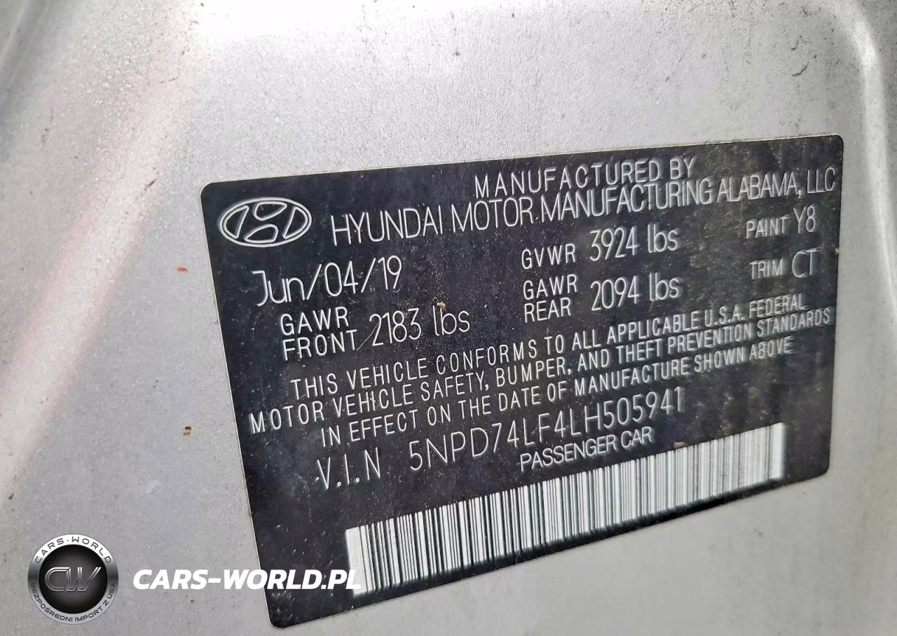 2020 Hyundai Elantra Se VIN:5NPD74LF4LH505941 - 12