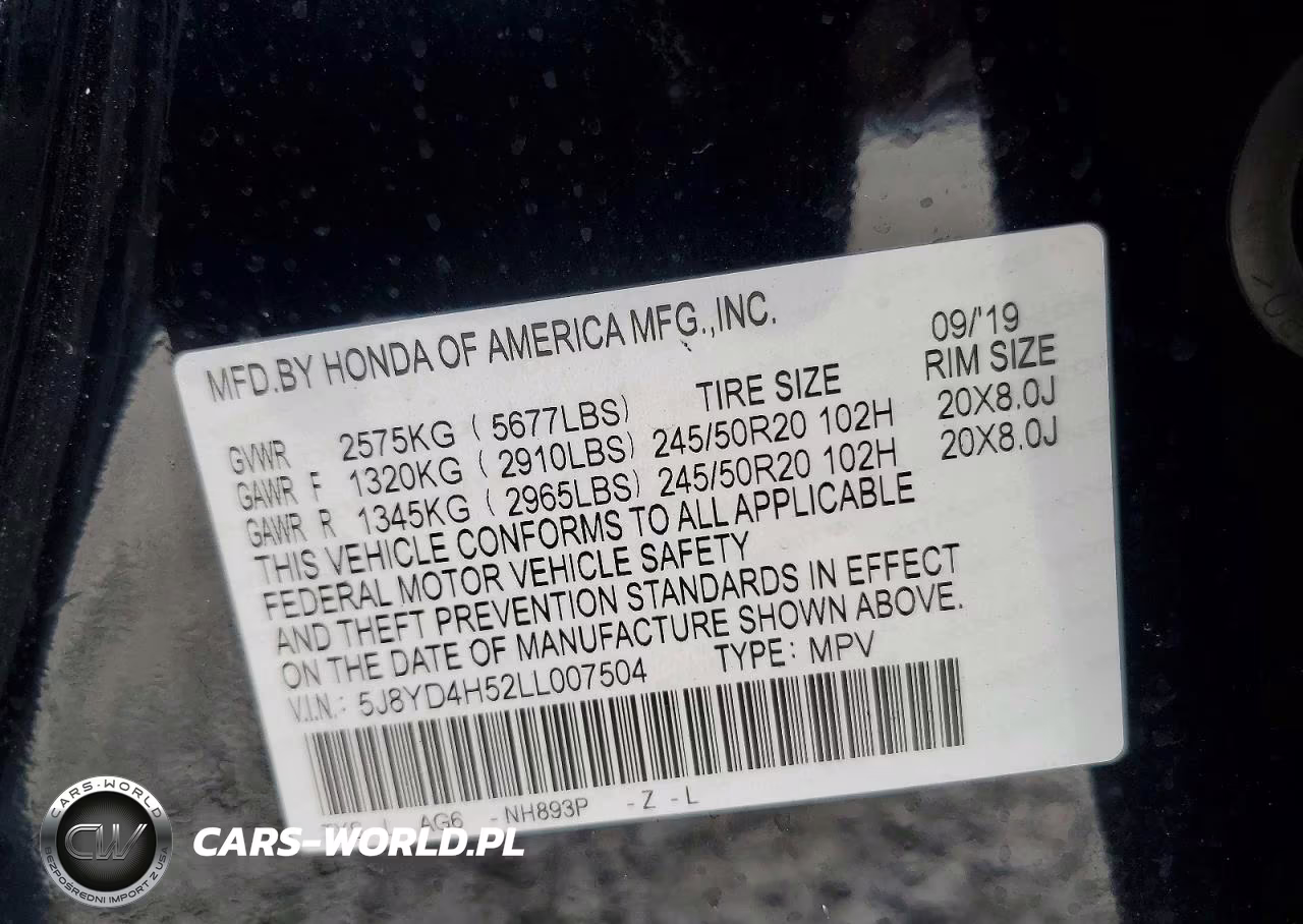 2020 Acura Mdx Technology VIN:5J8YD4H52LL007504 - 13