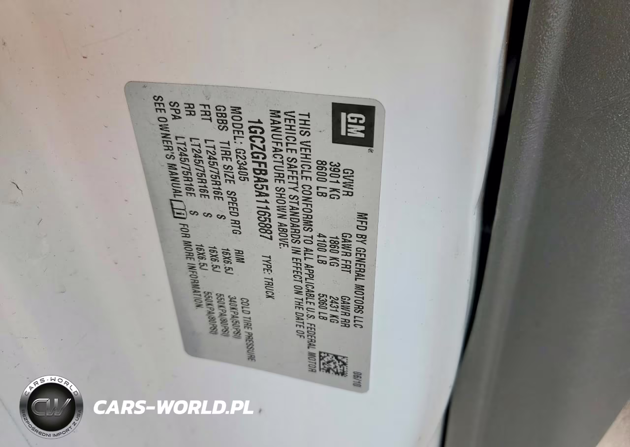 2010 Chevrolet Express G2500 VIN:1GCZGFBA5A1165887 - 12