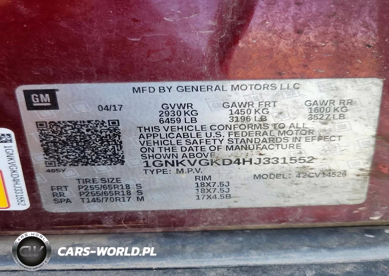 2017 Chevrolet Traverse Lt VIN:1GNKVGKD4HJ331552 - 13