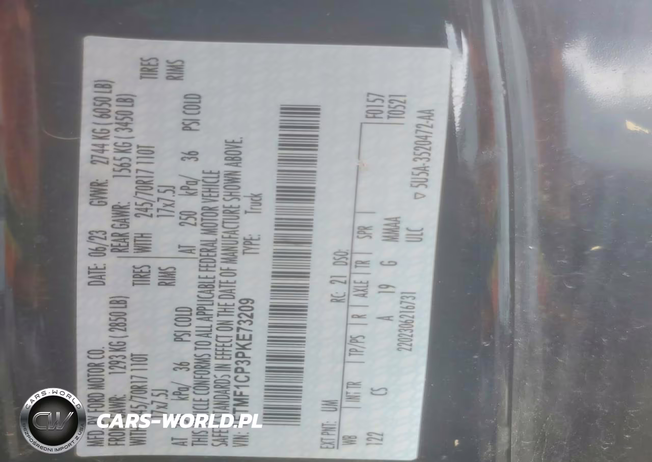 2023 Ford F150 VIN:1FTMF1CP3PKE73209 - 12