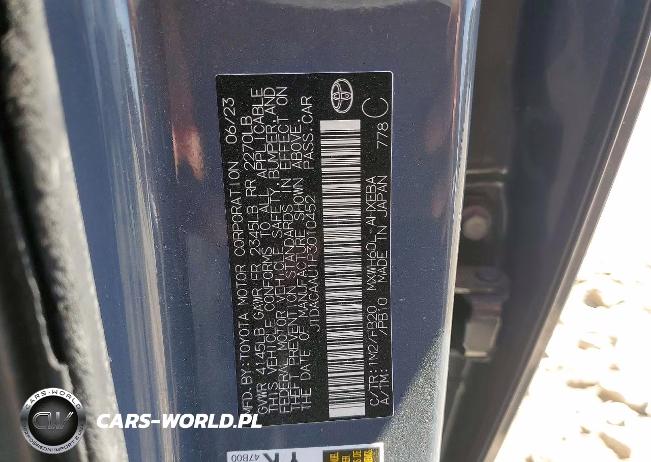 2023 Toyota Prius Le VIN:JTDACAAU1P3010452 - 12