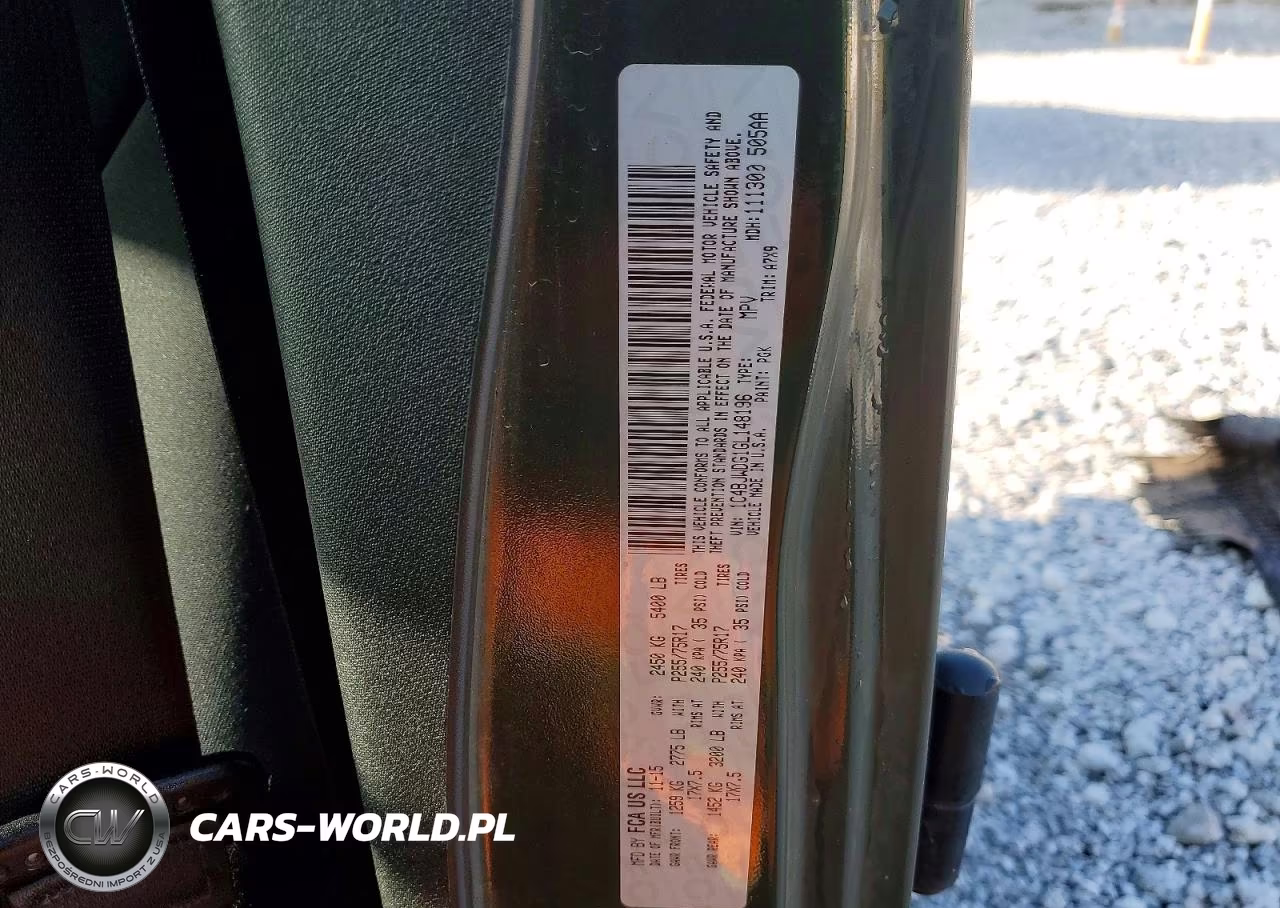 2016 Jeep Wrangler Unlimited Sport VIN:1C4BJWDG1GL148196 - 13