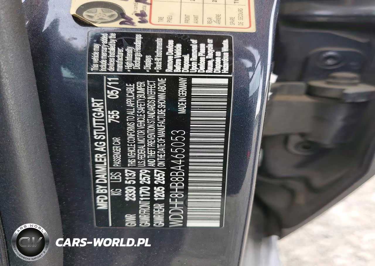 2011 Mercedes-Benz E 350 4Matic VIN:WDDHF8HB8BA465053 - 12