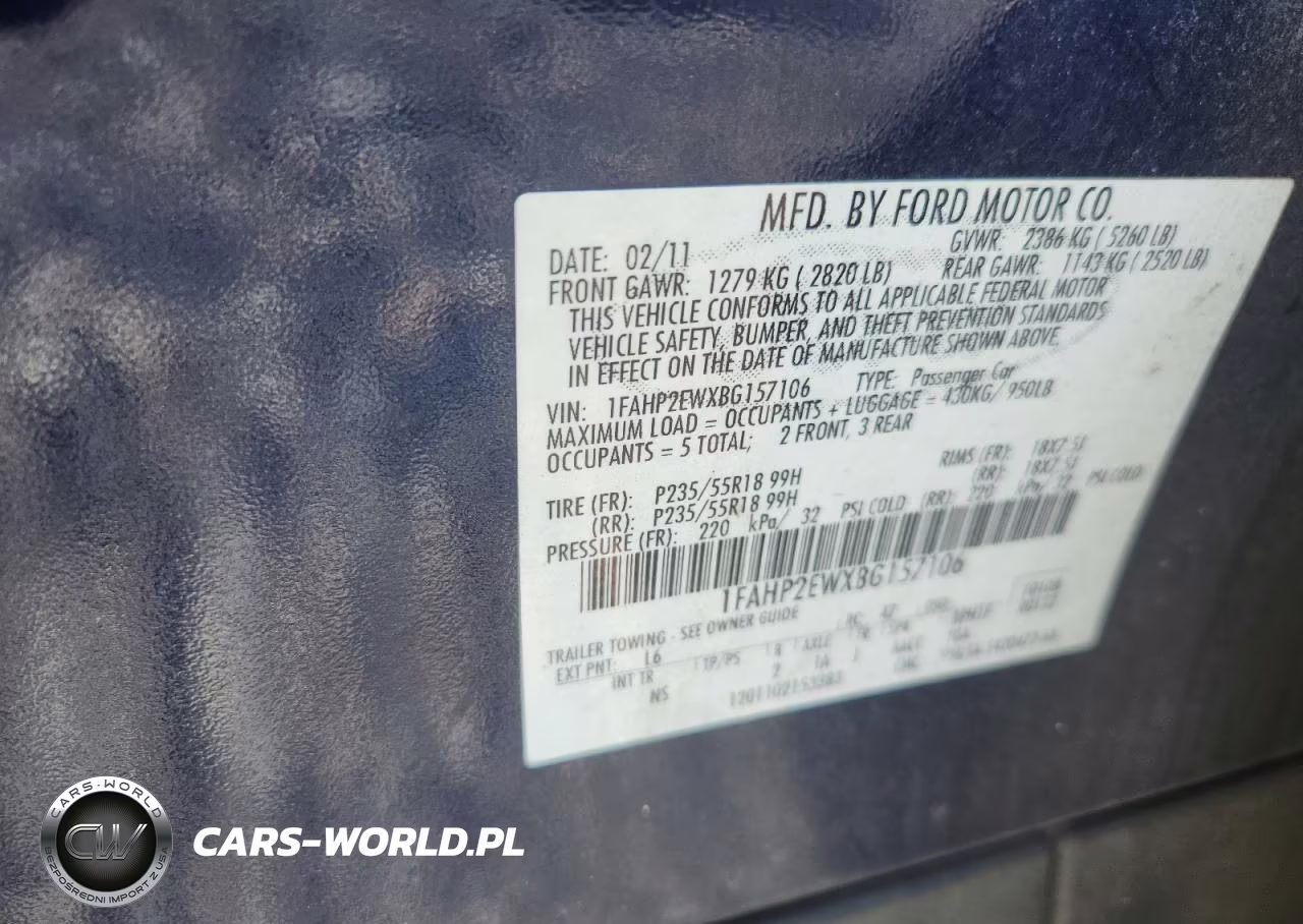 2011 Ford Taurus VIN:1FAHP2EWXBG157106 - 12
