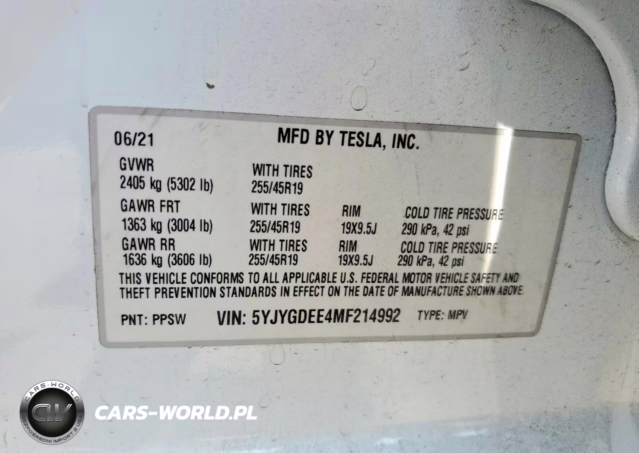 2021 Tesla Model Y VIN:5YJYGDEE4MF214992 - 12