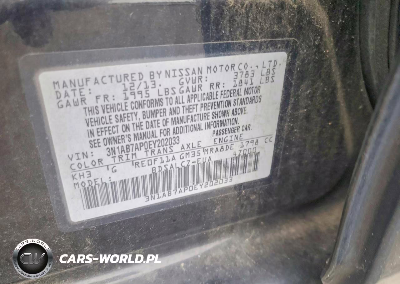 2014 Nissan Sentra S VIN:3N1AB7AP0EY202033 - 12