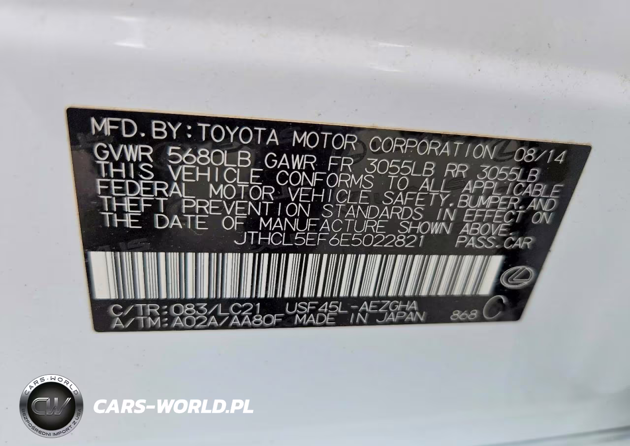 2014 Lexus Ls 460 VIN:JTHCL5EF6E5022821 - 13