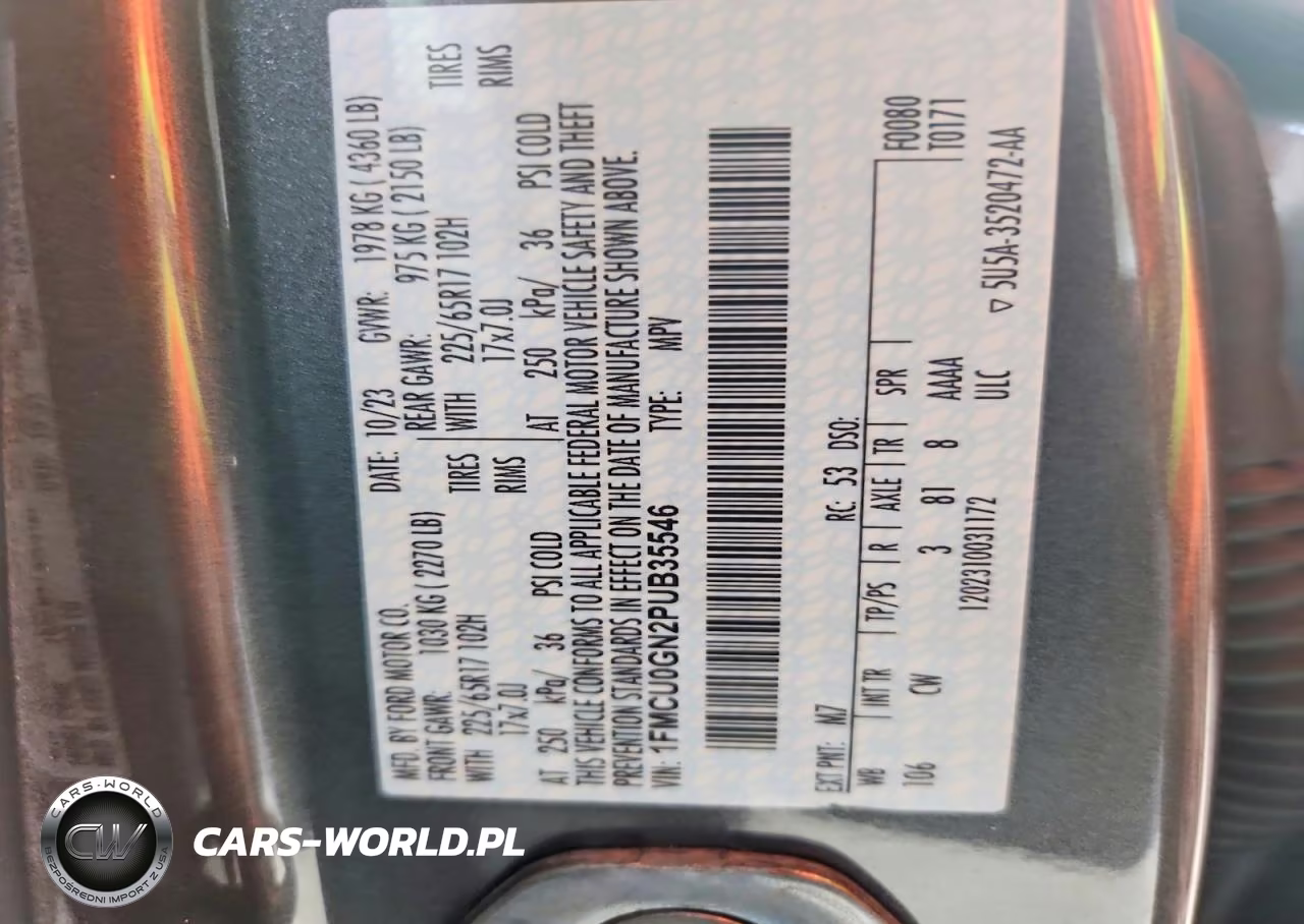 2023 Ford Escape Active VIN:1FMCU0GN2PUB35546 - 13