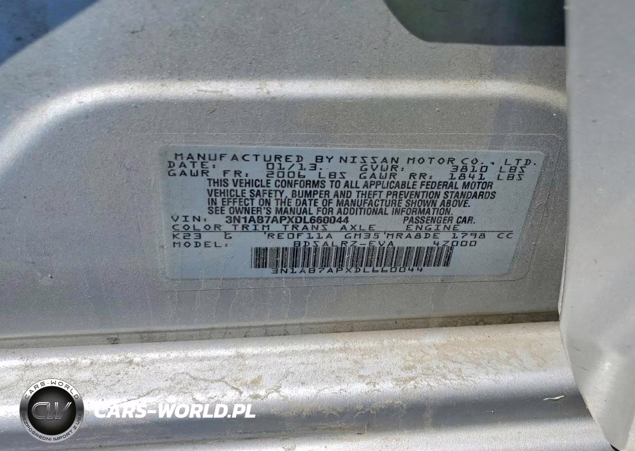 2013 Nissan Sentra VIN:3N1AB7APXDL660044 - 12