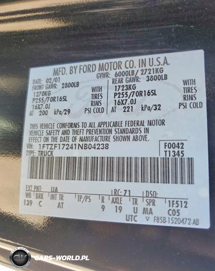 2001 Ford F150 VIN:1FTZF17241NB04238 - 12