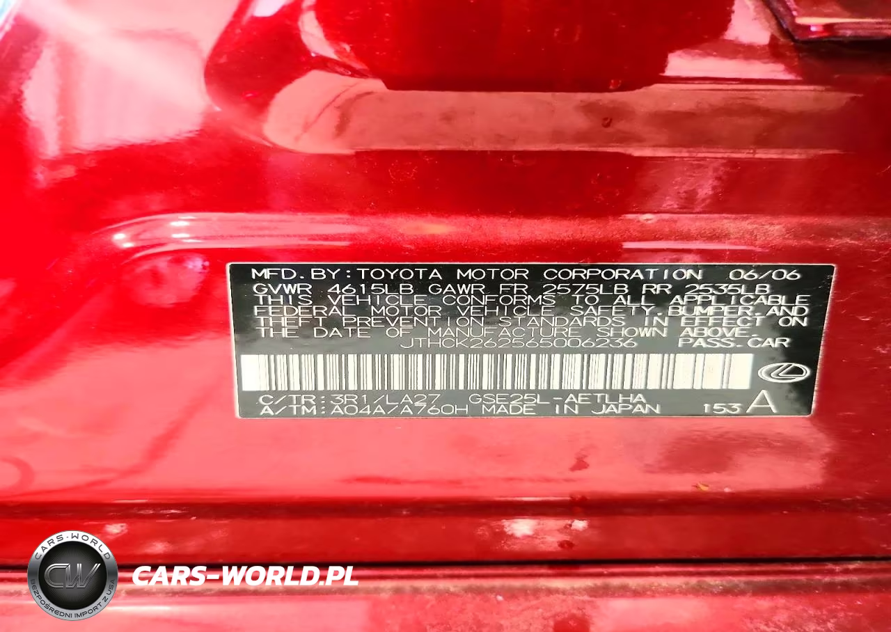 2006 Lexus Is 250 VIN:JTHCK262565006236 - 12