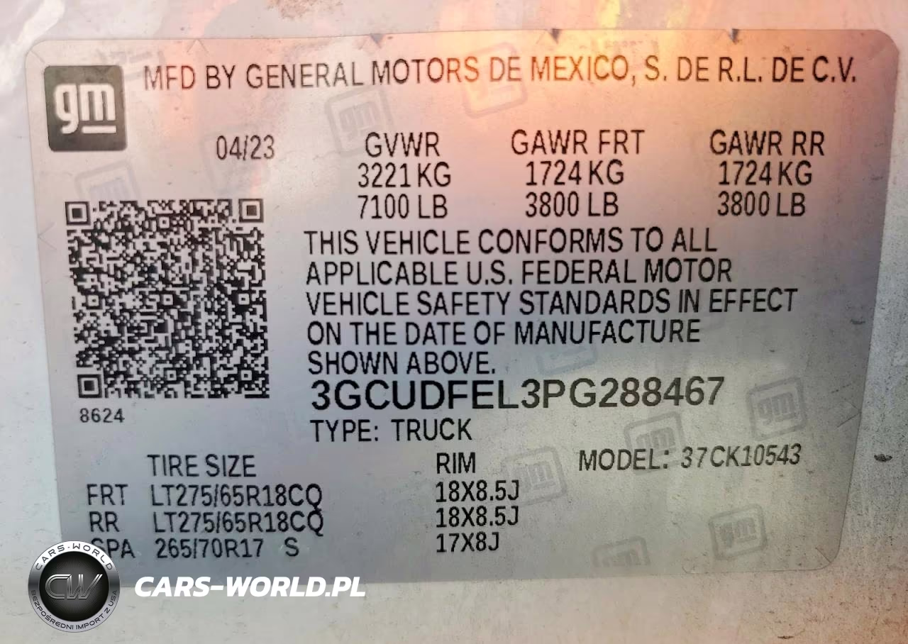 2023 Chevrolet Silverado K1500 Lt Trail Boss VIN:3GCUDFEL3PG288467 - 12