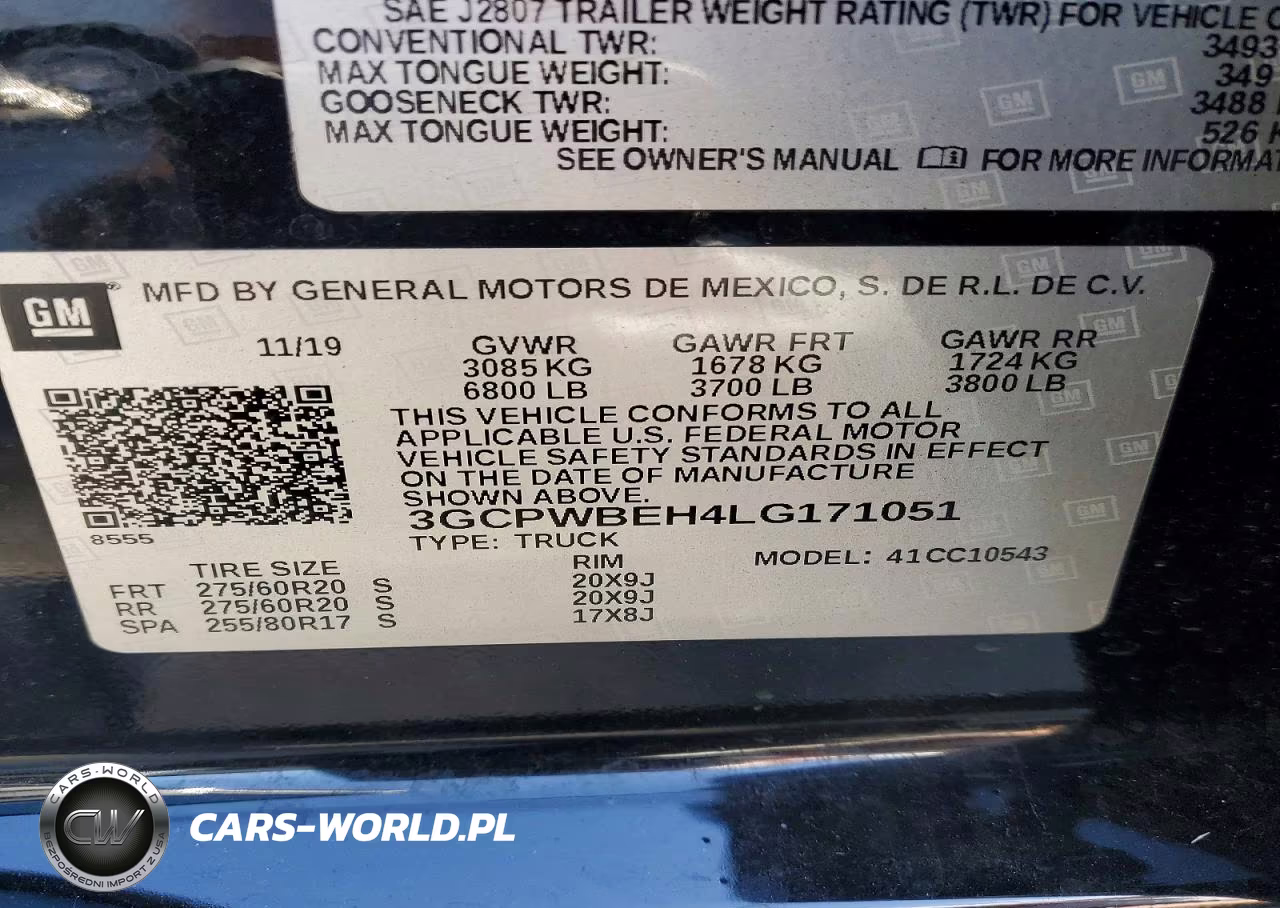 2020 Chevrolet Silverado C1500 Custom VIN:3GCPWBEH4LG171051 - 12