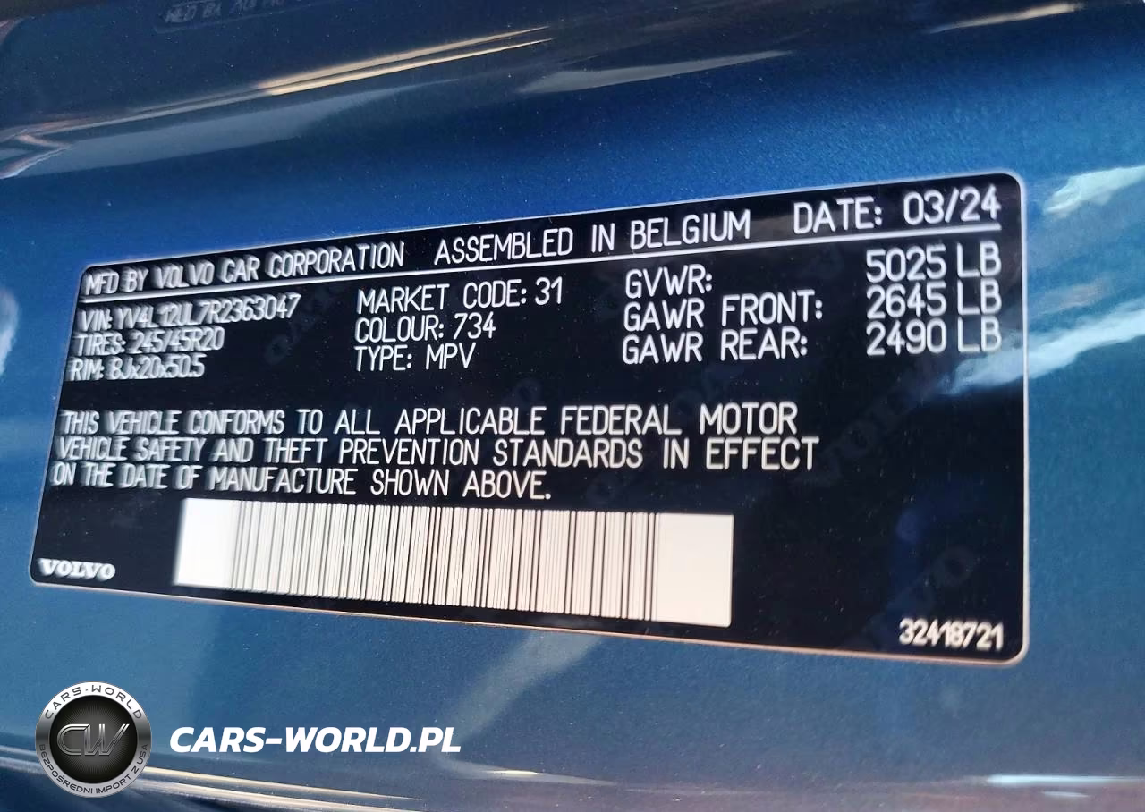 2024 Volvo Xc40 Plus VIN:YV4L12UL7R2363047 - 13
