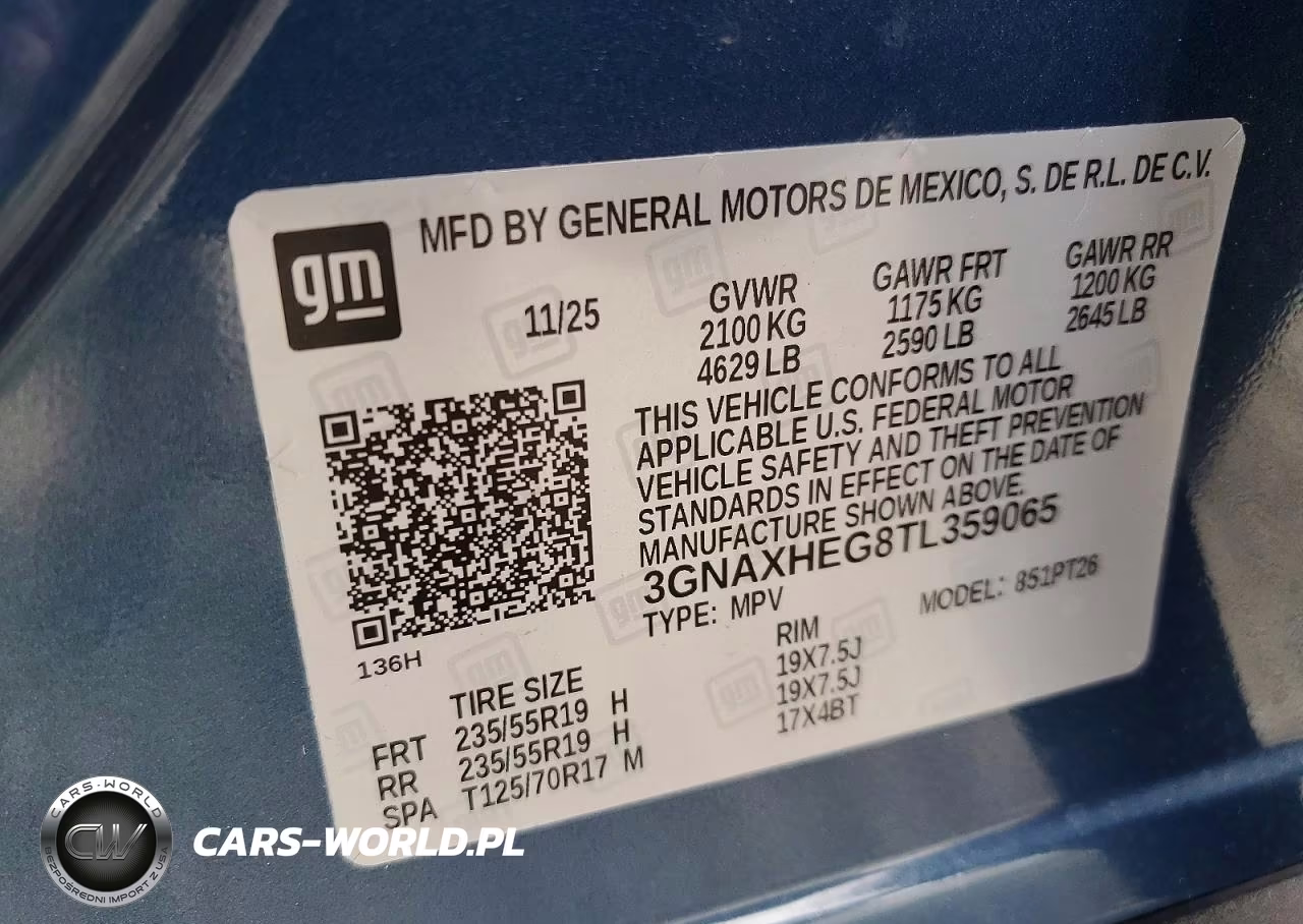 2026 Chevrolet Equinox Lt VIN:3GNAXHEG8TL359065 - 13