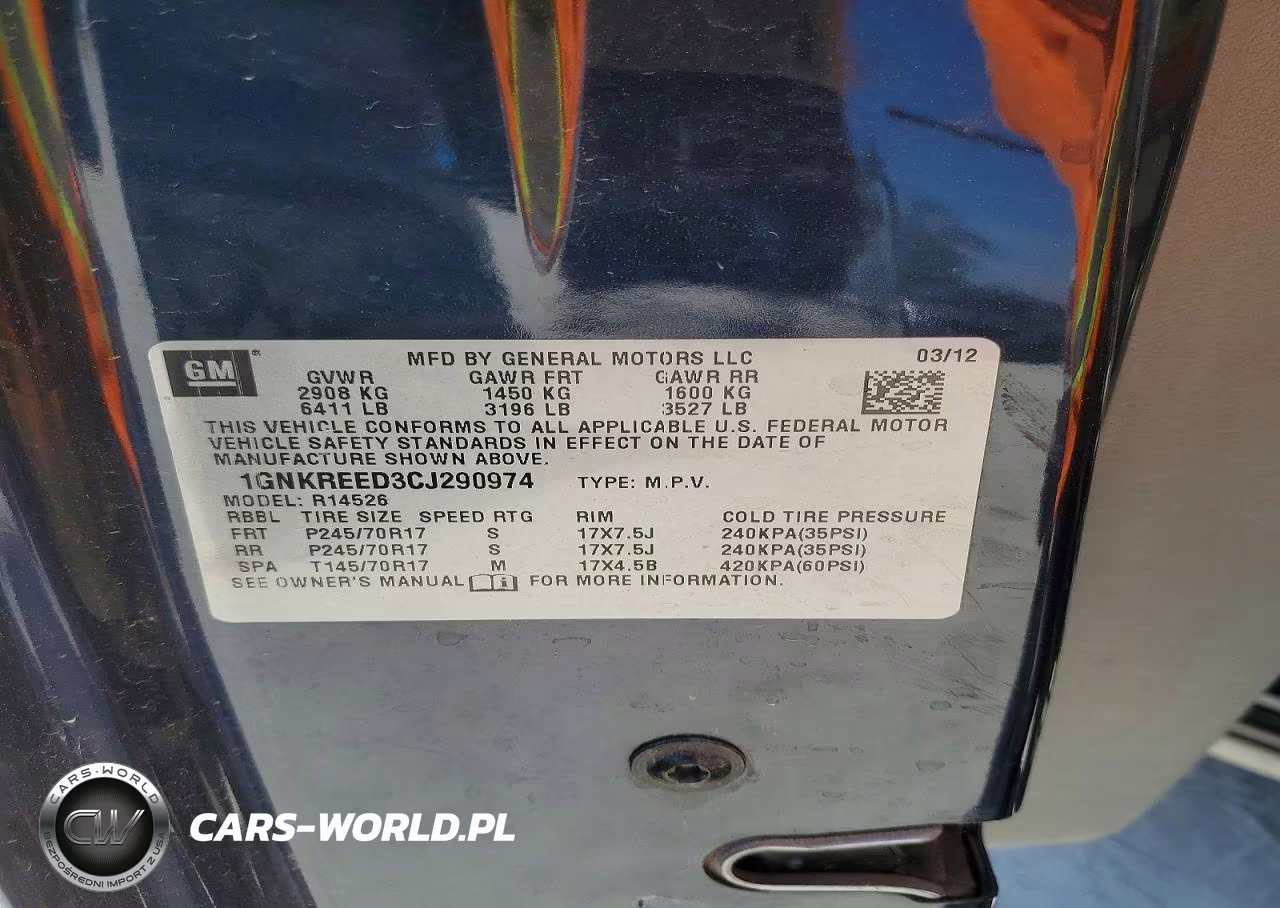 2012 Chevrolet Traverse Ls VIN:1GNKREED3CJ290974 - 13