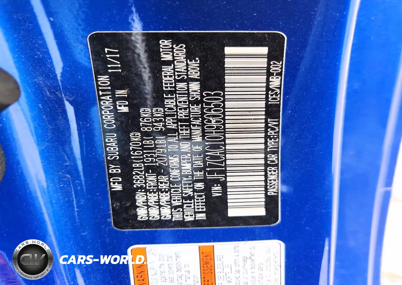 2017 Subaru Brz 2.0 Limited VIN:JF1ZCAC10H9606503 - 13