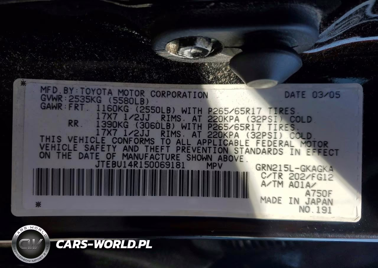 2005 Toyota 4Runner Sr5 VIN:JTEBU14R150069181 - 14