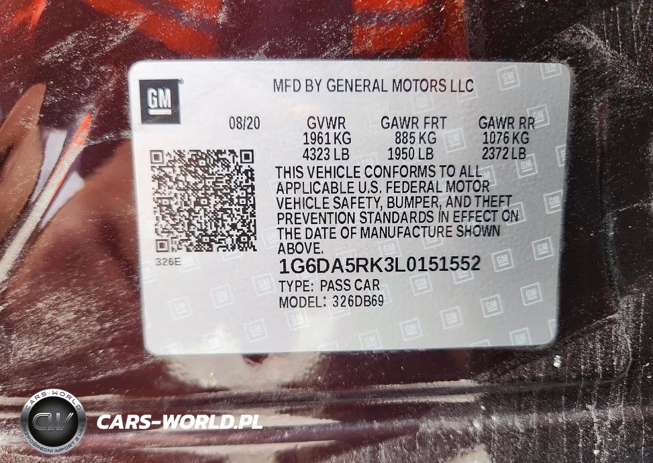 2020 Cadillac Ct4 Luxury VIN:1G6DA5RK3L0151552 - 12