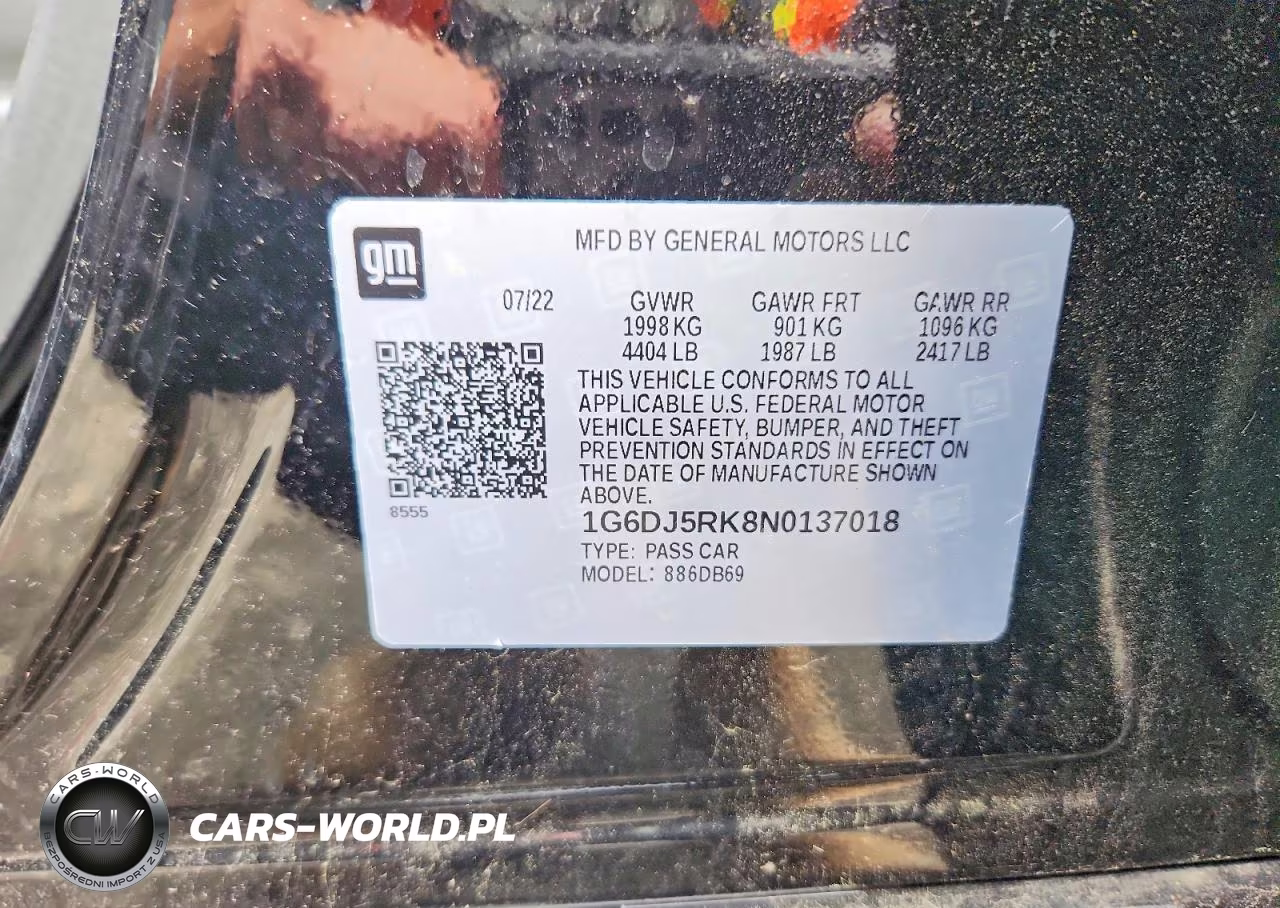 2022 Cadillac Ct4 Luxury VIN:1G6DJ5RK8N0137018 - 12