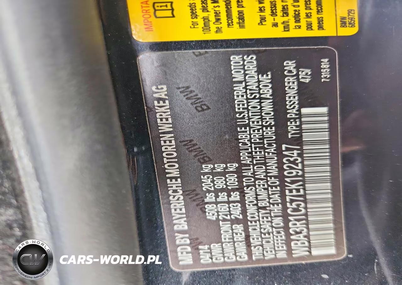 2014 BMW 435 I VIN:WBA3R1C57EK192347 - 12