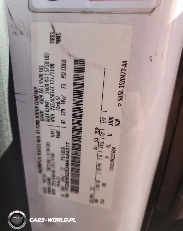 2021 Ford Transit Delivery Truck VIN:1FDBW5Z83MKA84317 - 13