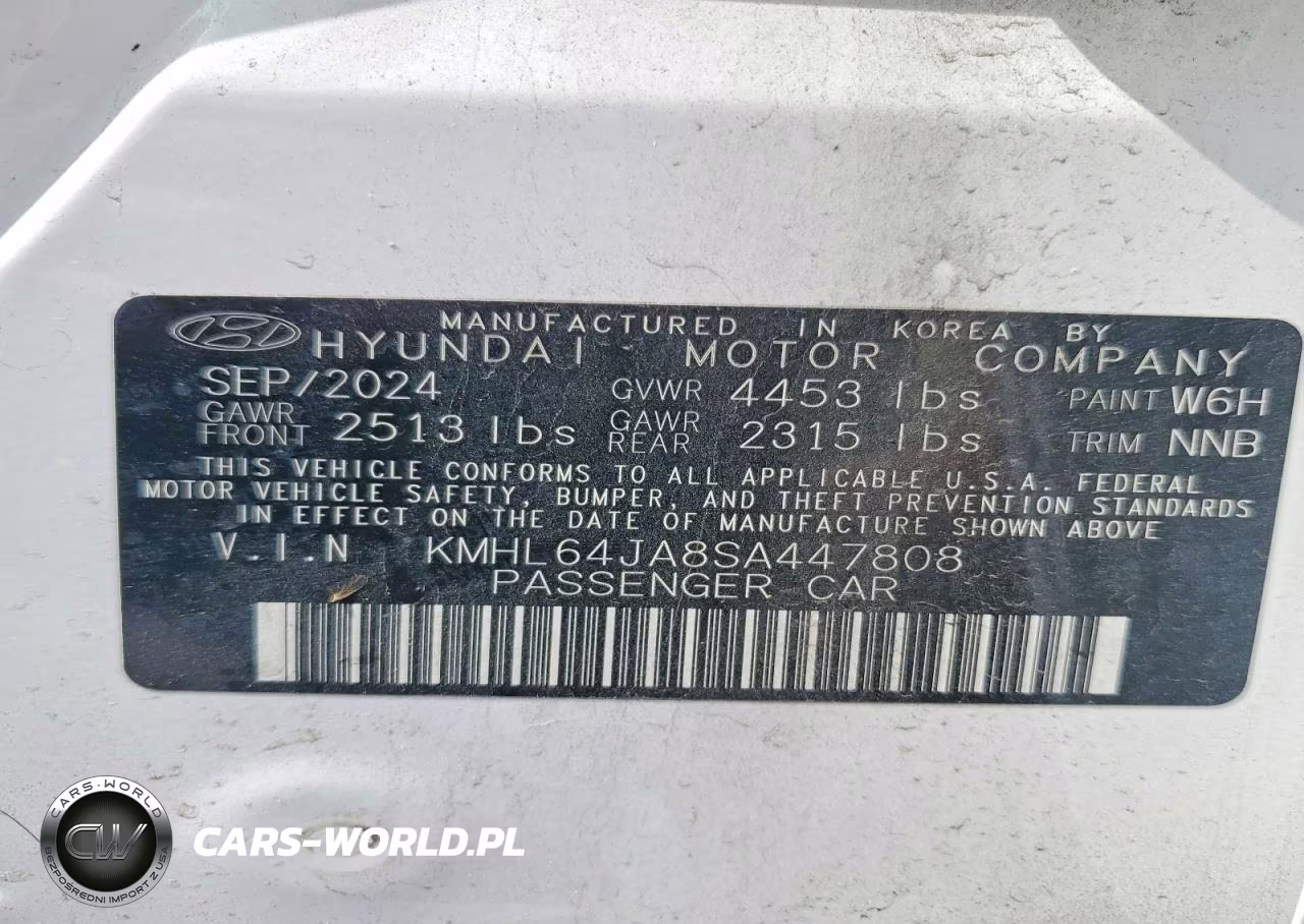 2025 Hyundai Sonata Sel VIN:KMHL64JA8SA447808 - 13