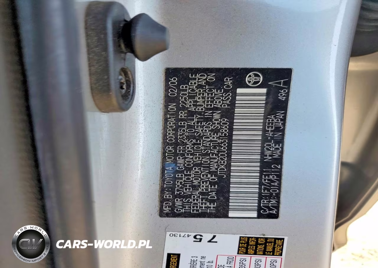 2006 Toyota Prius Base VIN:JTDKB20U663158609 - 12