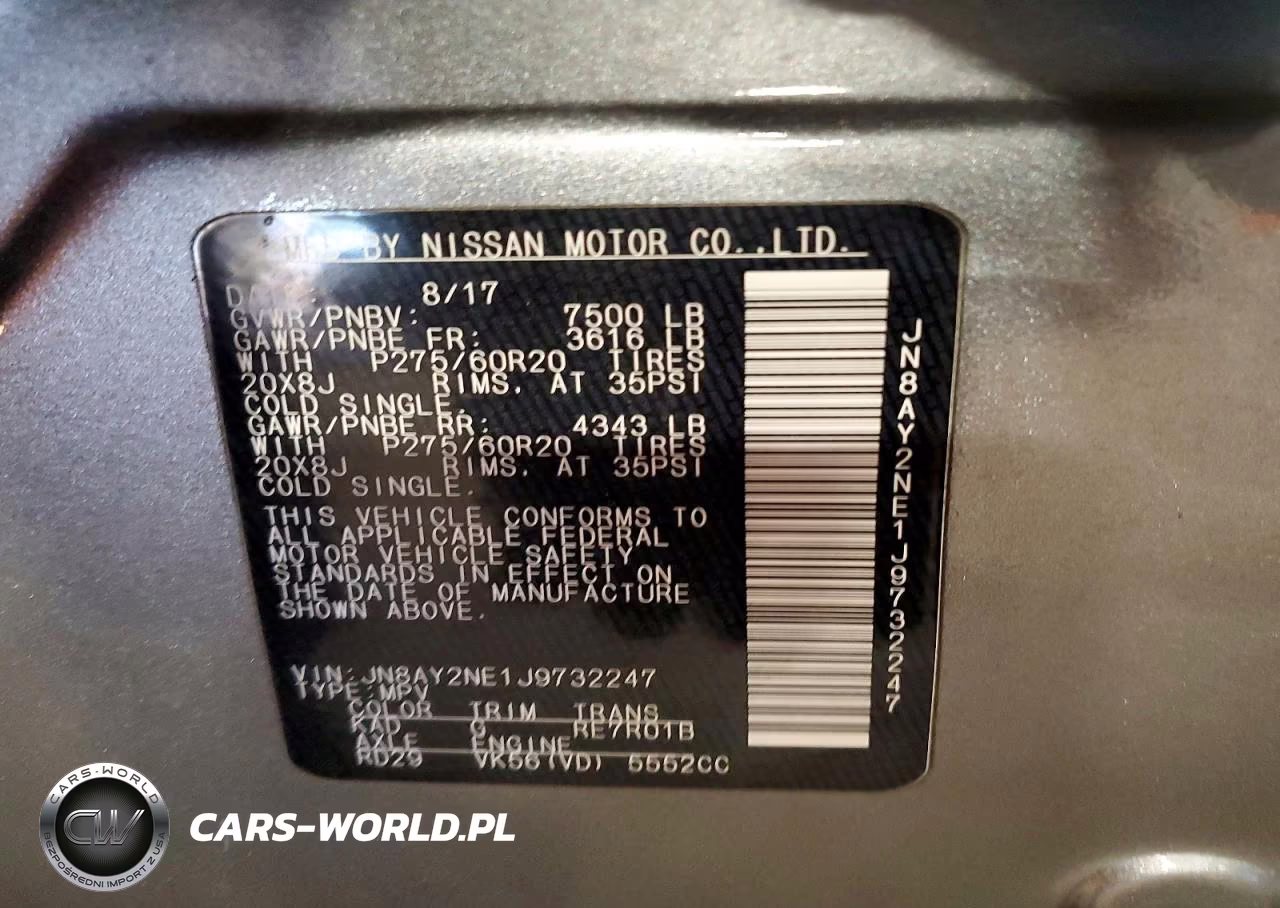 2018 Nissan Armada Platinum VIN:JN8AY2NE1J9732247 - 14