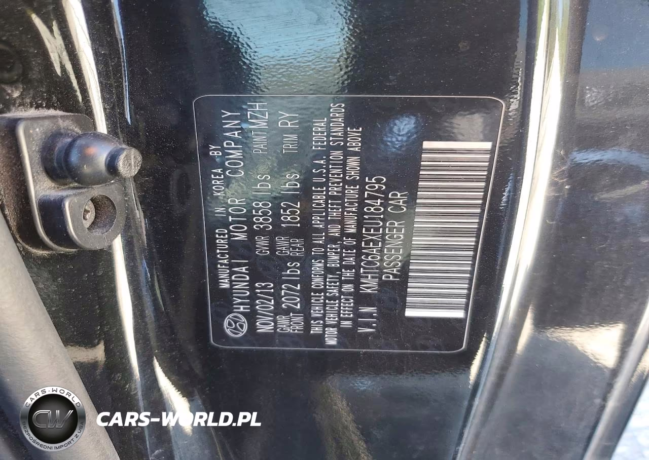 2014 Hyundai Veloster Turbo VIN:KMHTC6AEXEU184795 - 12