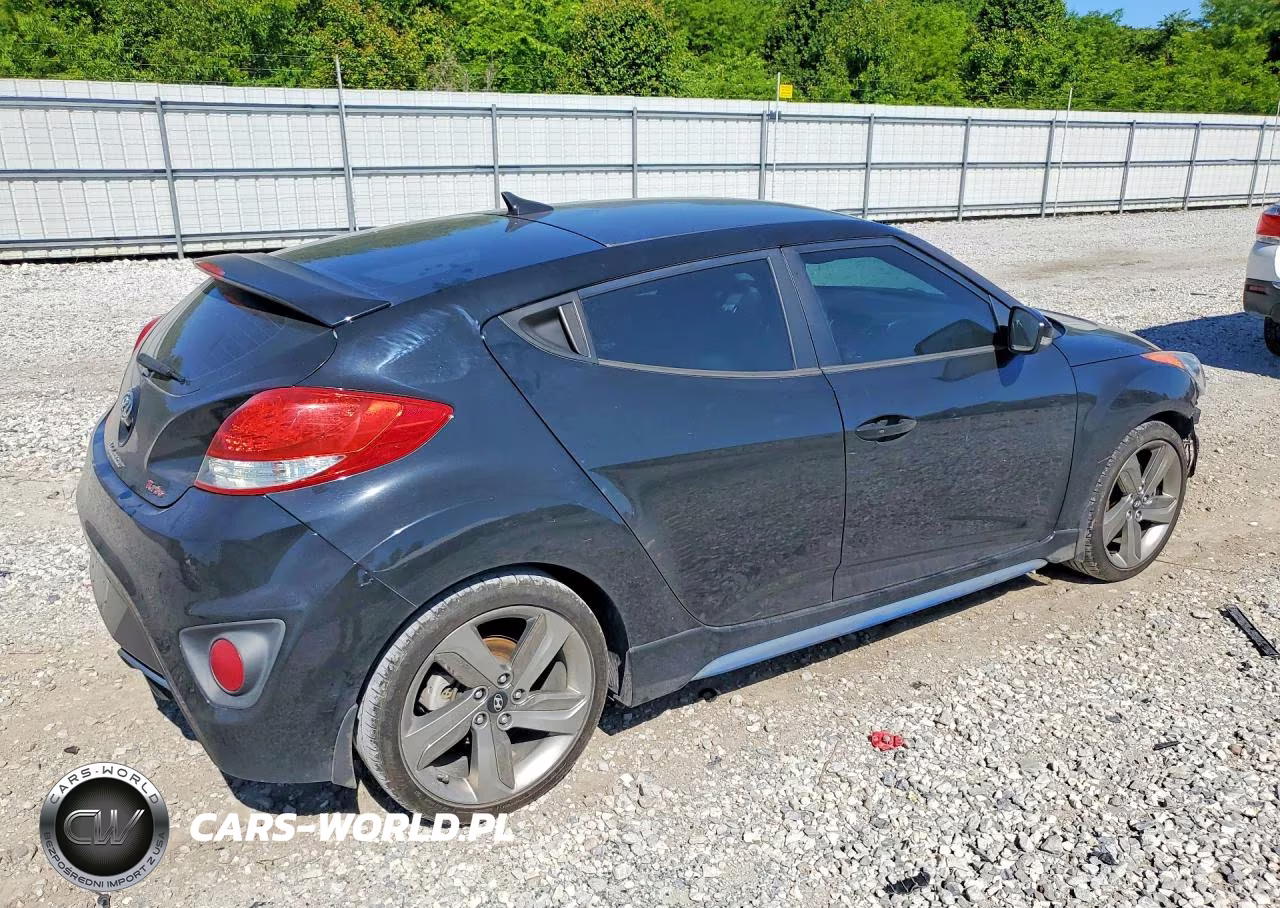 2014 Hyundai Veloster Turbo VIN:KMHTC6AEXEU184795 - 3