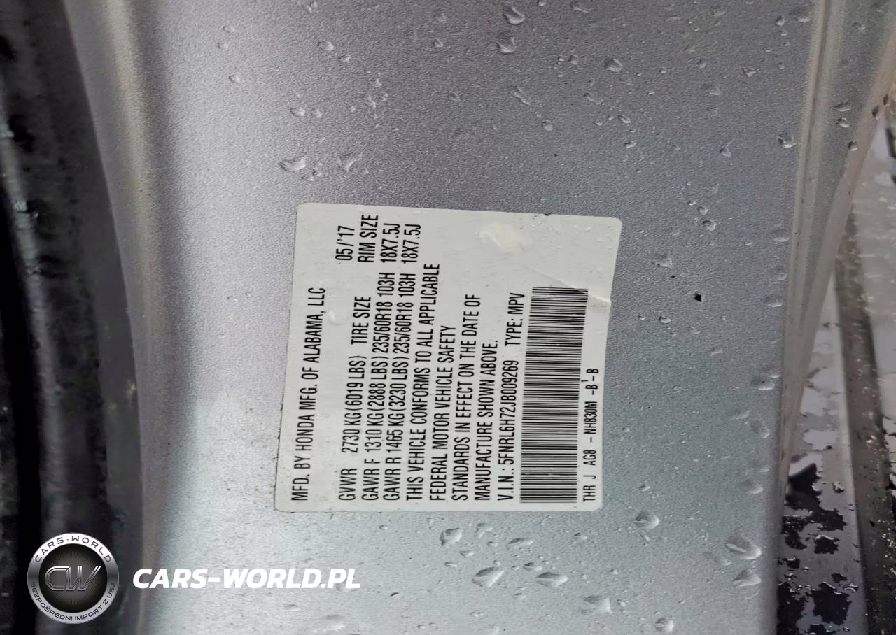 2018 Honda Odyssey Exl VIN:5FNRL6H72JB009269 - 13