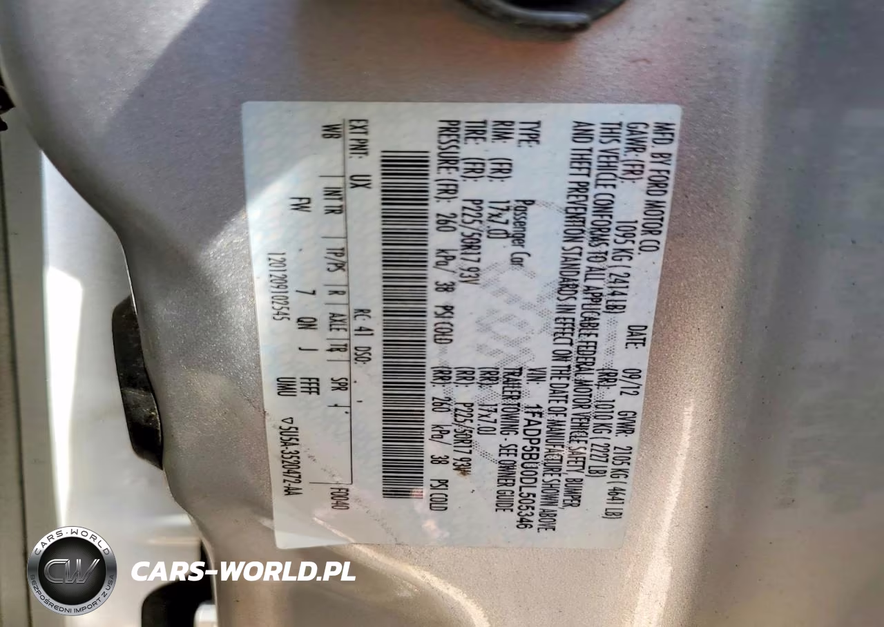 2013 Ford C-Max Sel VIN:1FADP5BU0DL505346 - 13