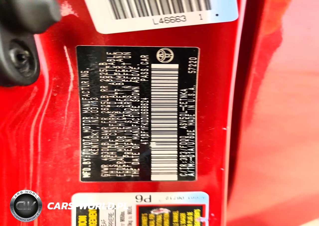 2013 Toyota Camry Le VIN:4T1BF1FK0DU668624 - 12