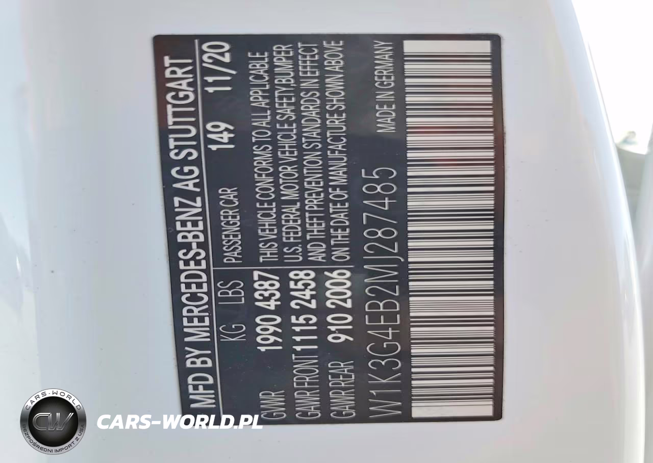 2021 Mercedes-Benz A 220 VIN:W1K3G4EB2MJ287485 - 12