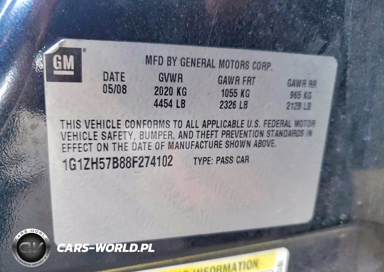 2008 Chevrolet Malibu 1Lt VIN:1G1ZH57B88F274102 - 12