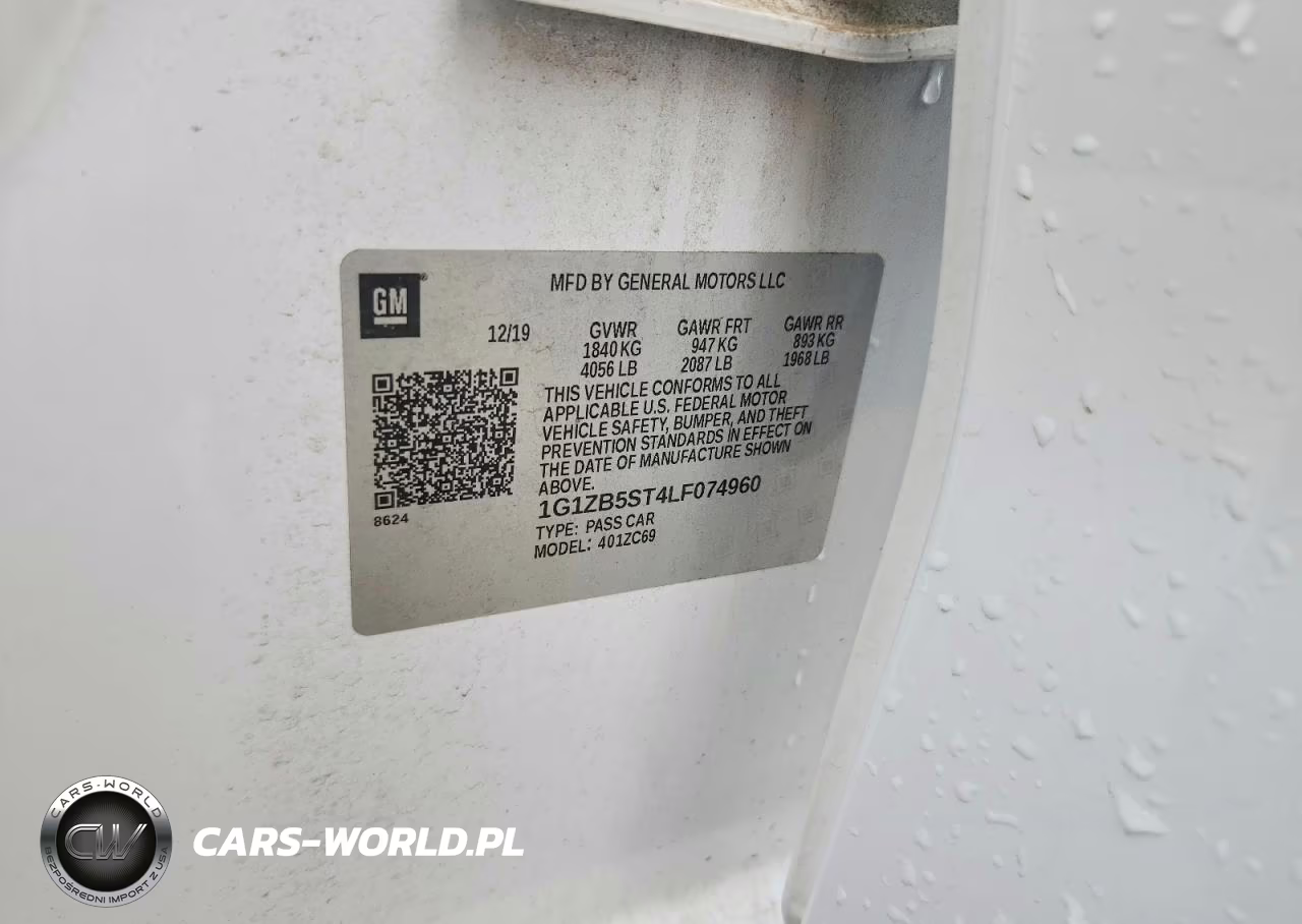 2020 Chevrolet Malibu Ls VIN:1G1ZB5ST4LF074960 - 12
