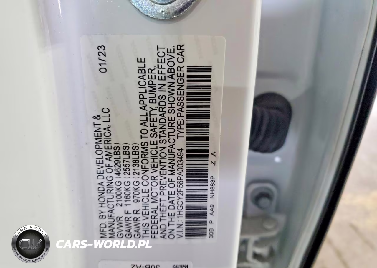 2023 Honda Accord Hybrid Sport VIN:1HGCY2F56PA003494 - 12