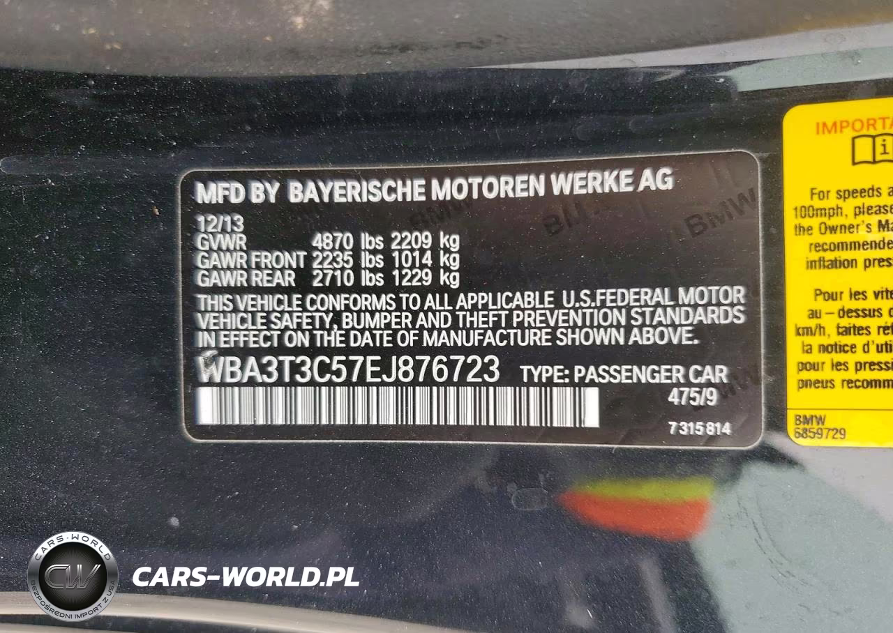 2014 BMW 435 I VIN:WBA3T3C57EJ876723 - 12