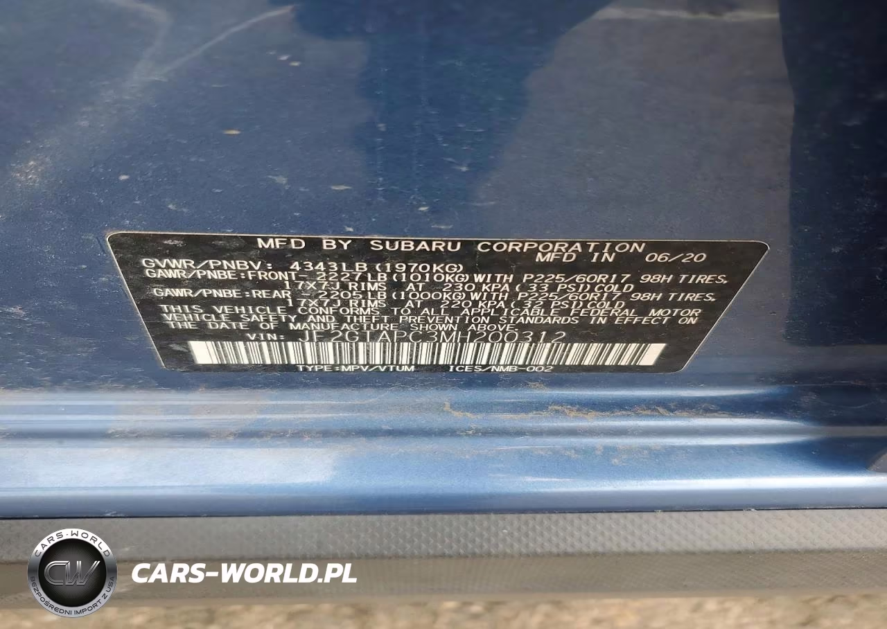 2021 Subaru Crosstrek Premium VIN:JF2GTAPC3MH200312 - 13
