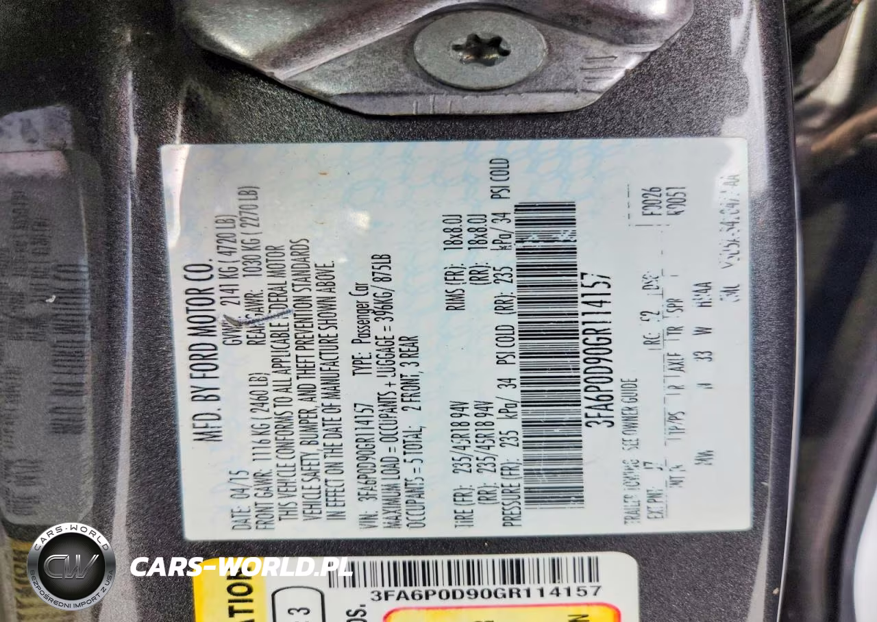 2016 Ford Fusion Titanium VIN:3FA6P0D90GR114157 - 12
