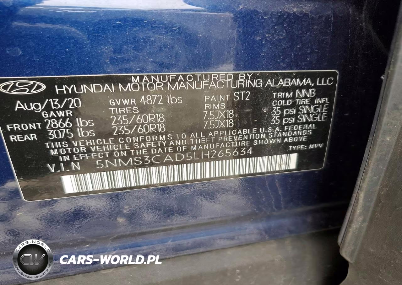 2020 Hyundai Santa Fe Sel VIN:5NMS3CAD5LH265634 - 12