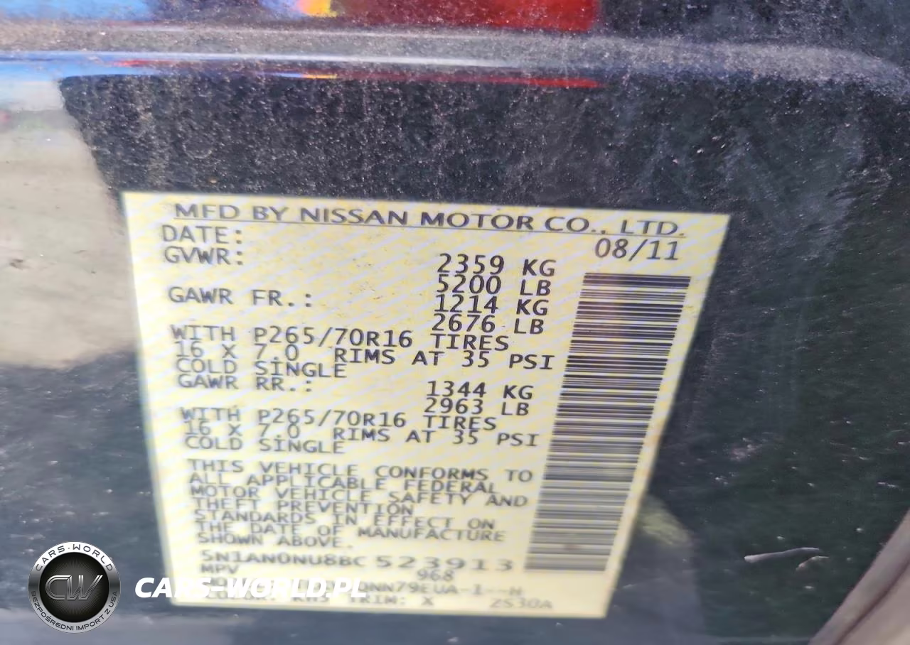 2011 Nissan Xterra X VIN:5N1AN0NU8BC523913 - 12